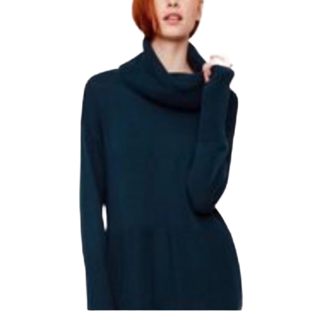 Lou & Grey Sweater Cowl Neck Dark Teal Size Xsmall